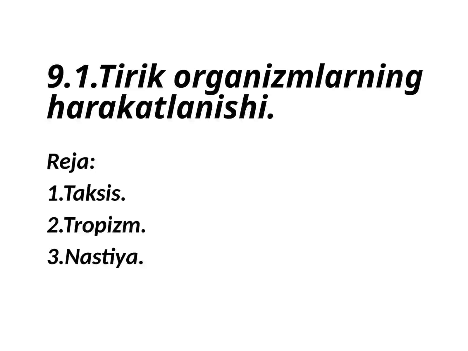Biologiya fanidan malakaviy amaliyot 2