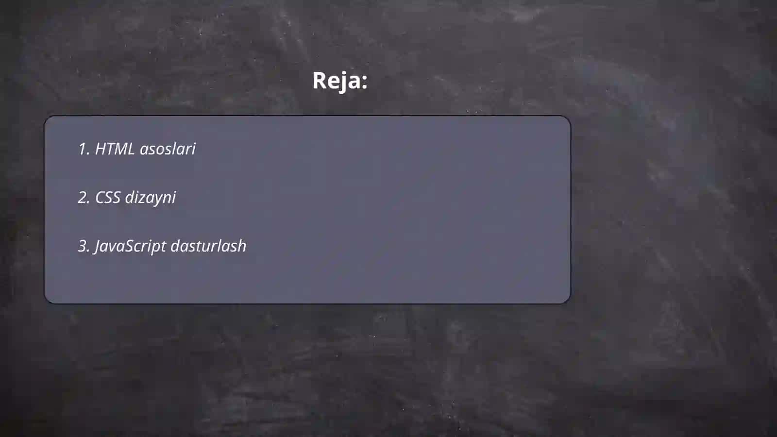 HTML asoslari 2