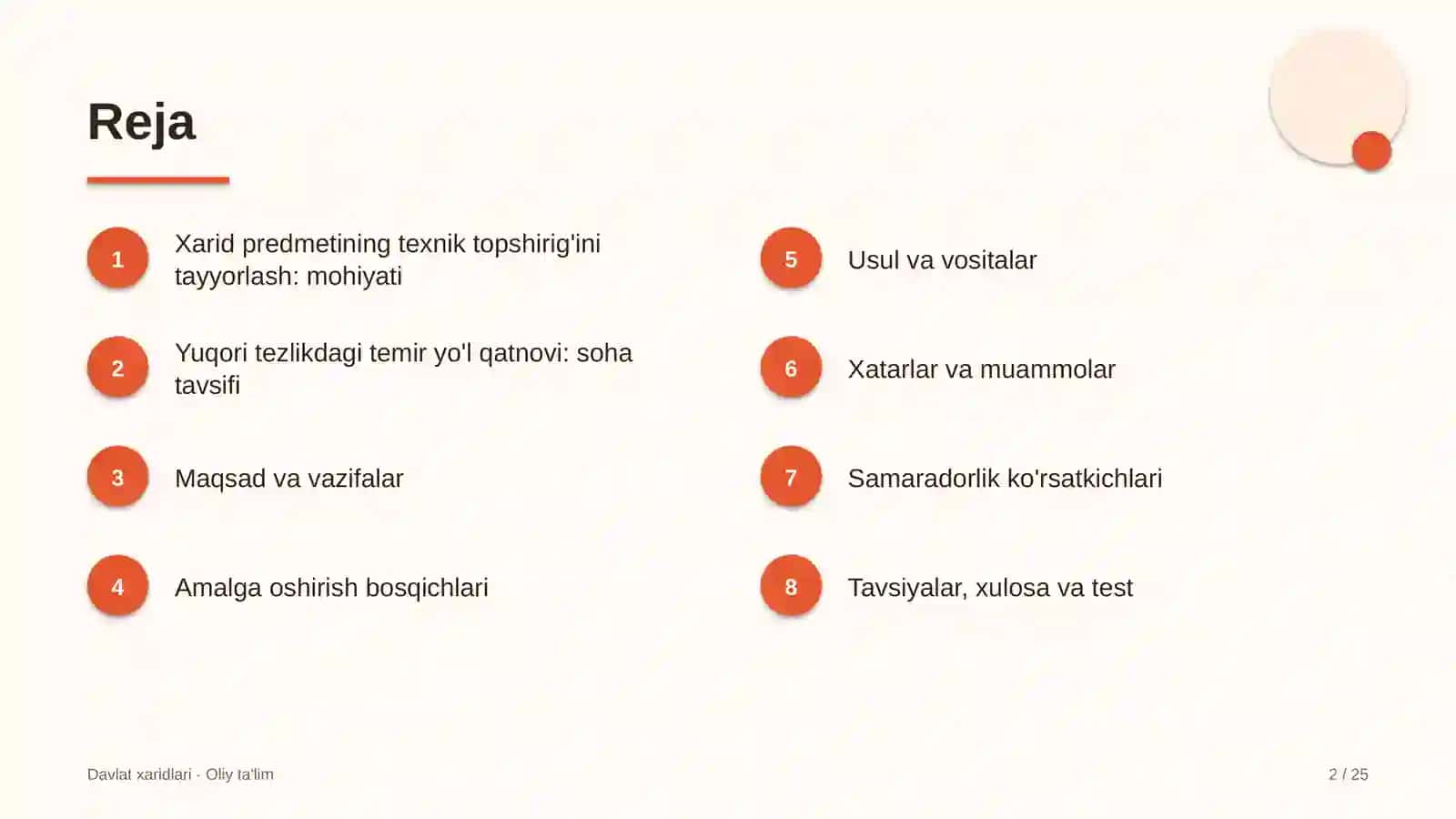 yuqori tezlikdagi temir yo'l qatnovida xarid predmetining texnik topshirig'ini tayyorlash 4148 2