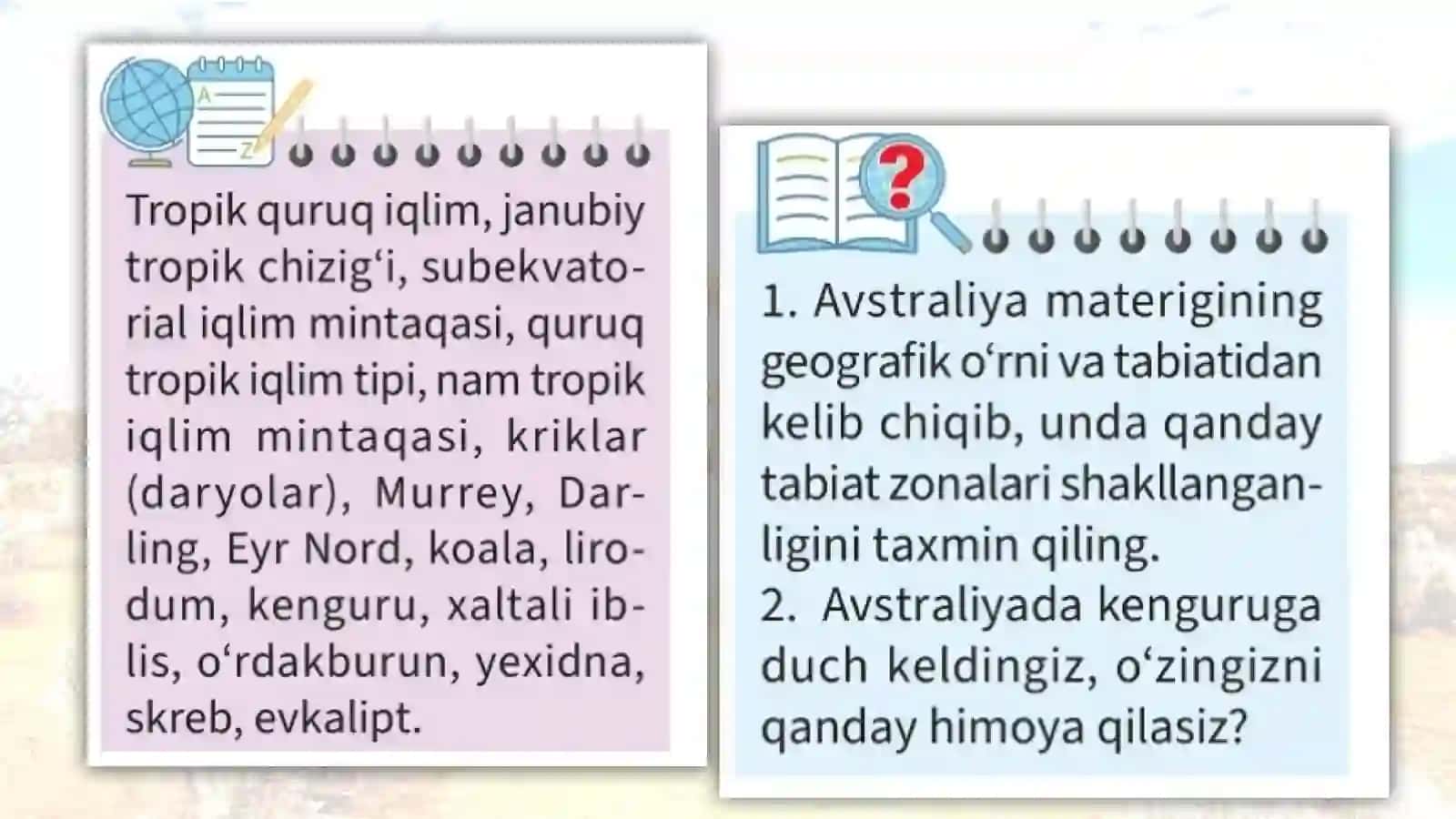 Iqlim xususiyatlari 2