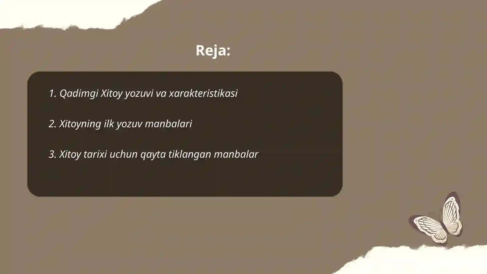 Qadimgi Xitoy tarixi manbalari va tarixshunosligi 2