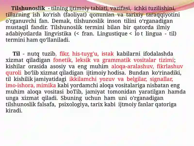 TIL, LISON VA NUTQ 2