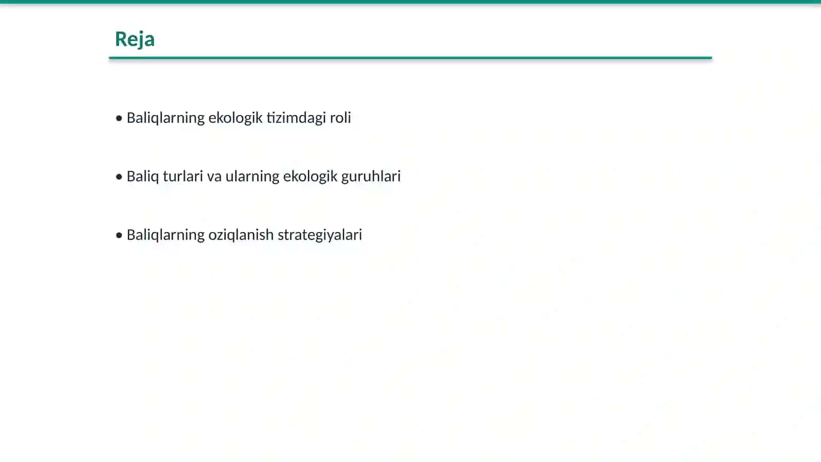 Baliqlarning ekologiyasi va ekologik guruhlari 2