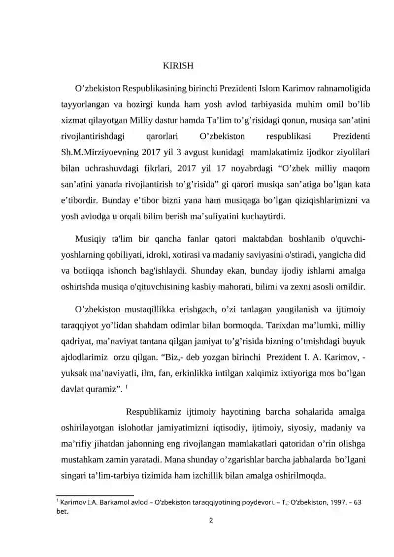 O’ZBEK XALQINING SHAKLLANISHI DAVRIDA MUSIQIY MADANIYATI 2