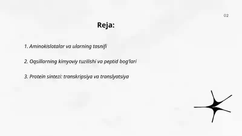 Aminokislotalar va ularning tasnifi 2