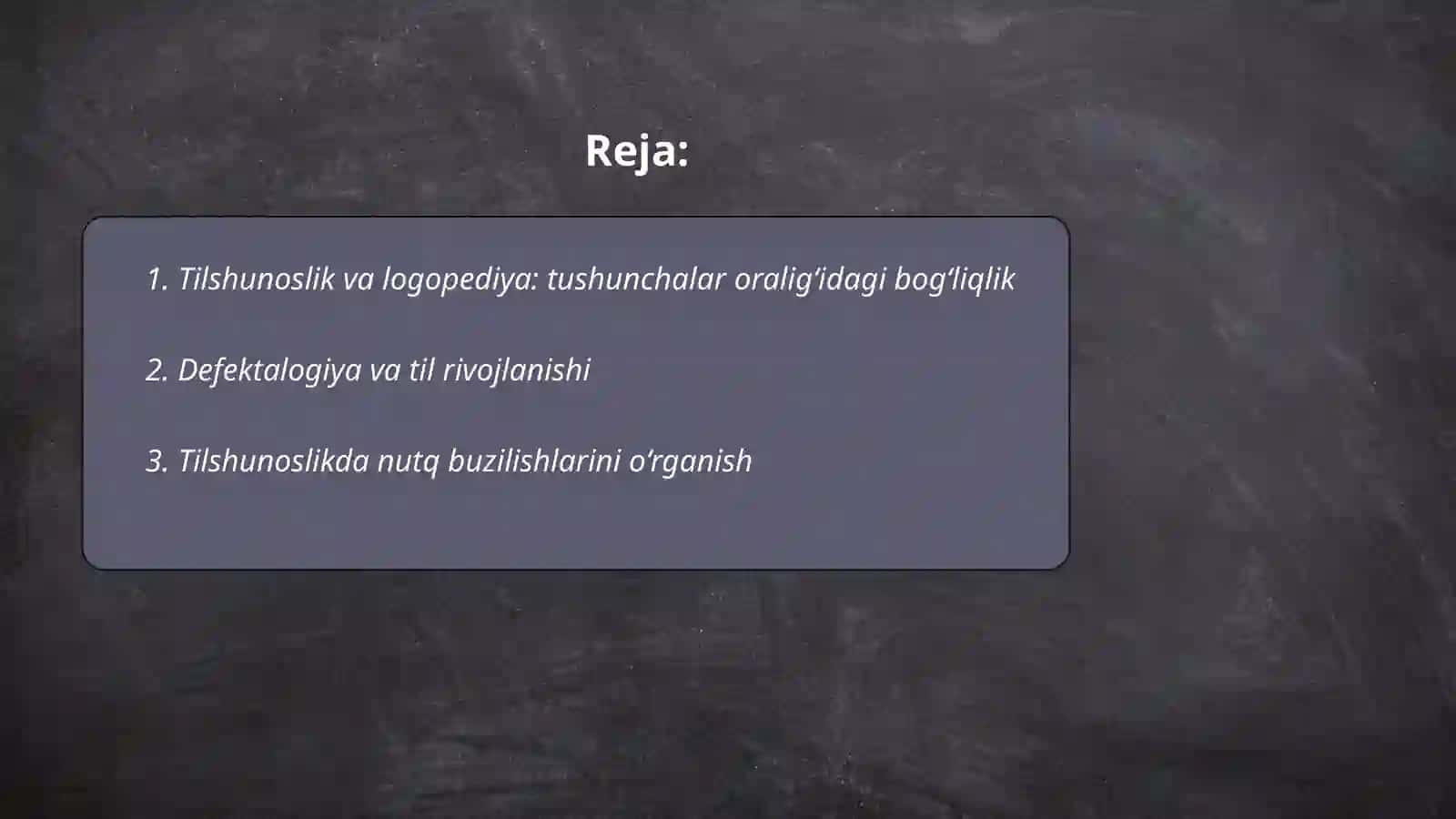 Tilshunoslikning Logopediya va Defektalogiya bilan munosabati 2