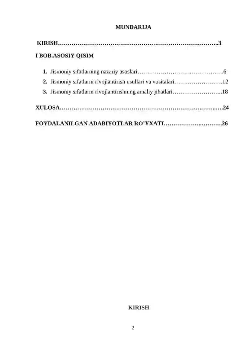 Jismoniy sifatlar va ularni rivojlantirish 2