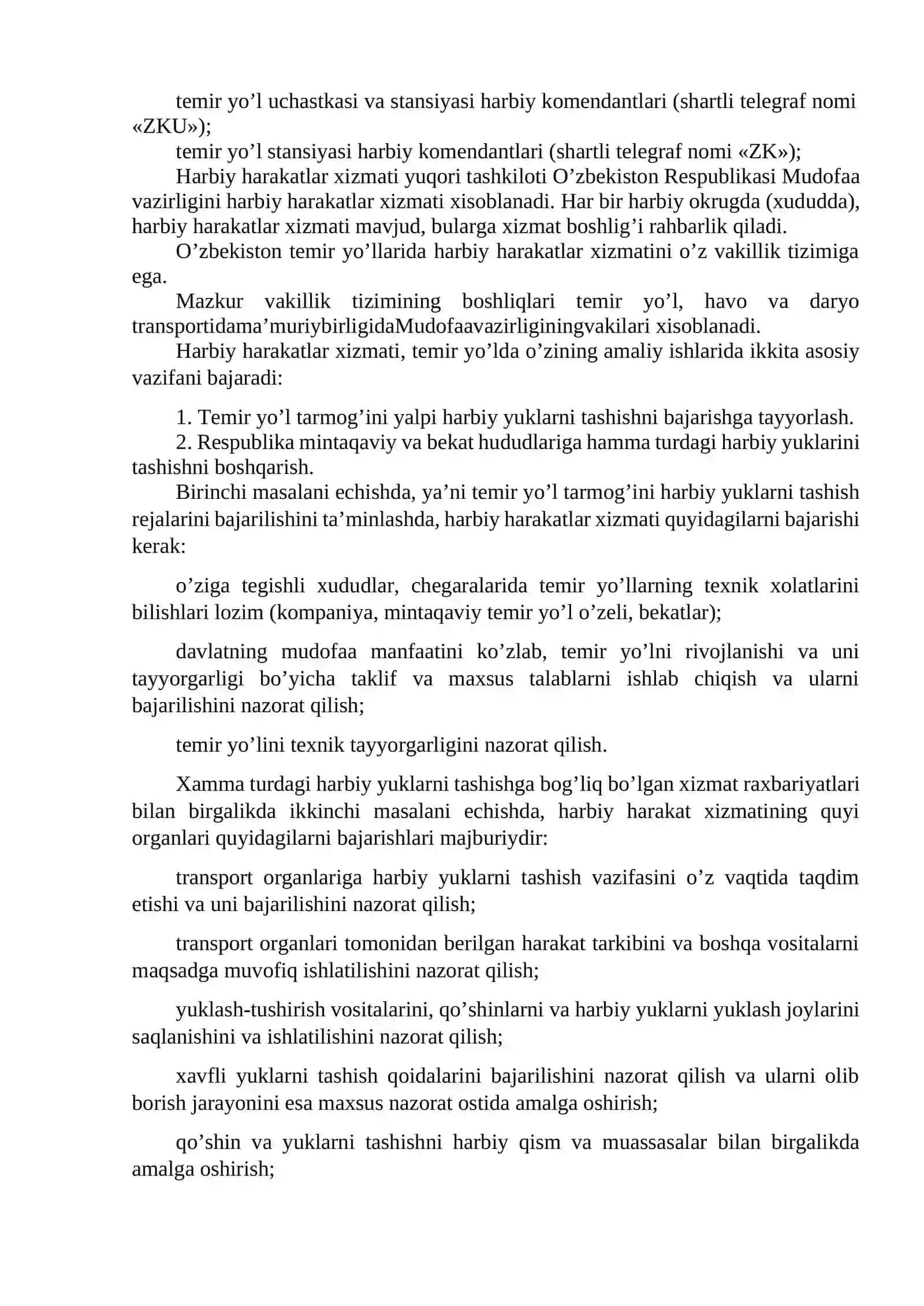 Temir yoʼl xodimlarining xarbiy komendant bilan xamkorligi 2