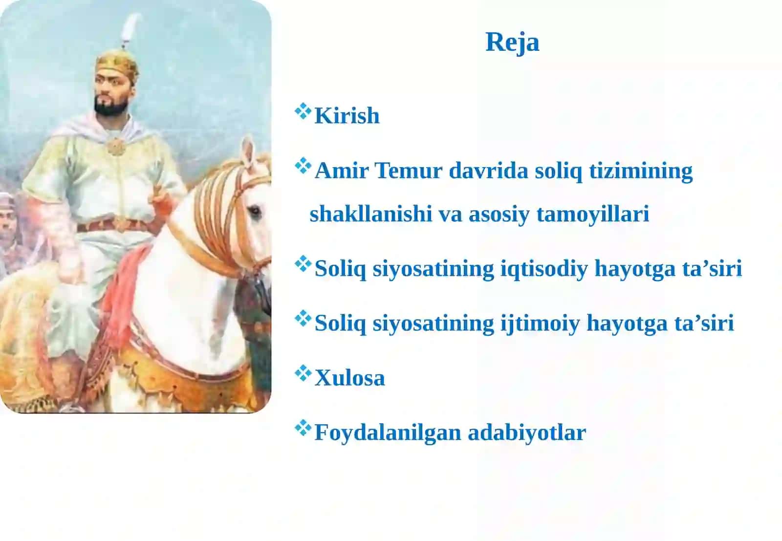 Amir Temurdavri dasturiy siyosatining jamiyat hayoti g'oyalari 2