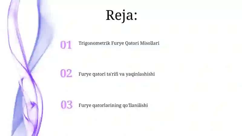 Trigonometrik Furye Qatori 2