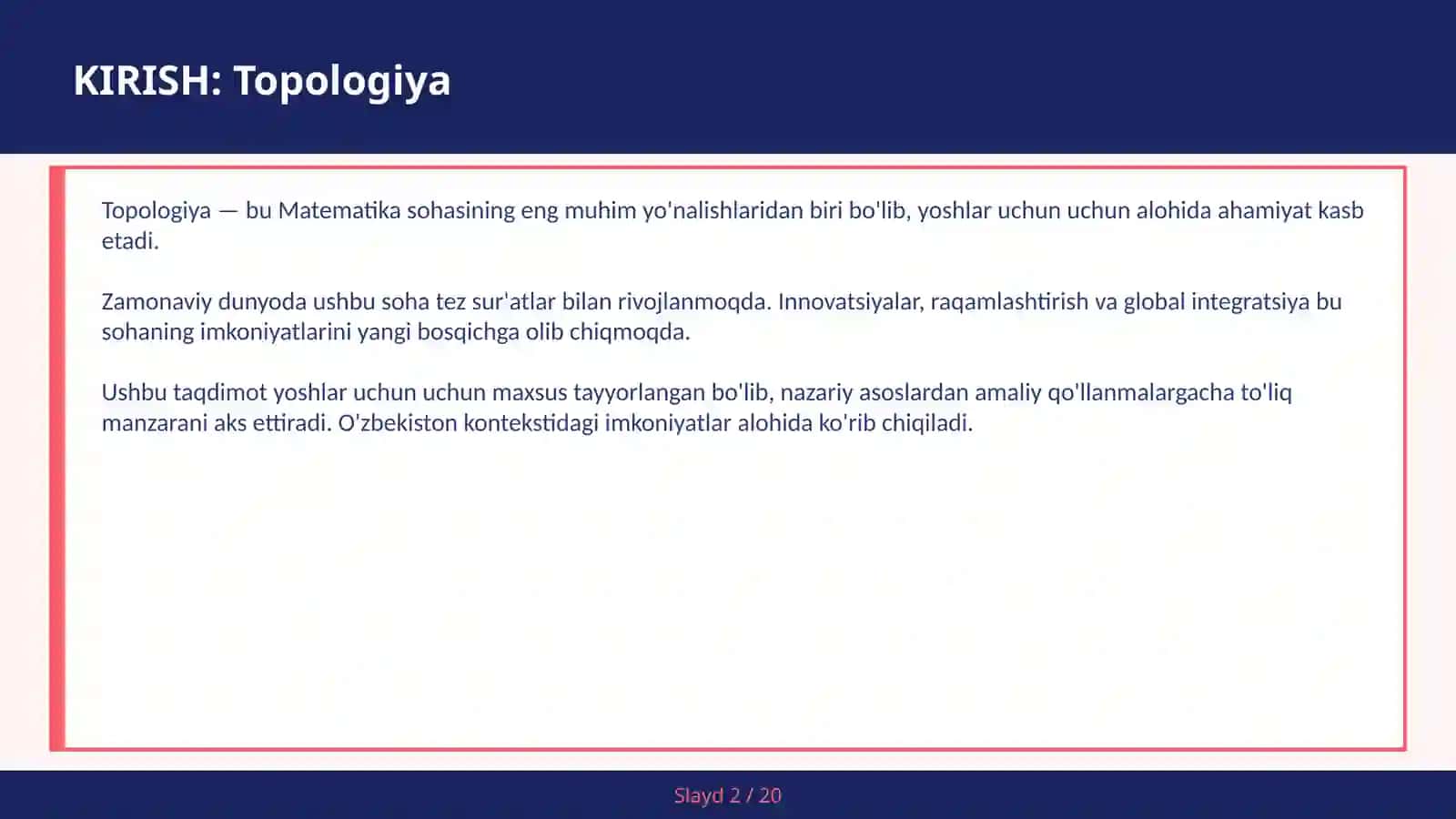 TOPOLOGIYA 2