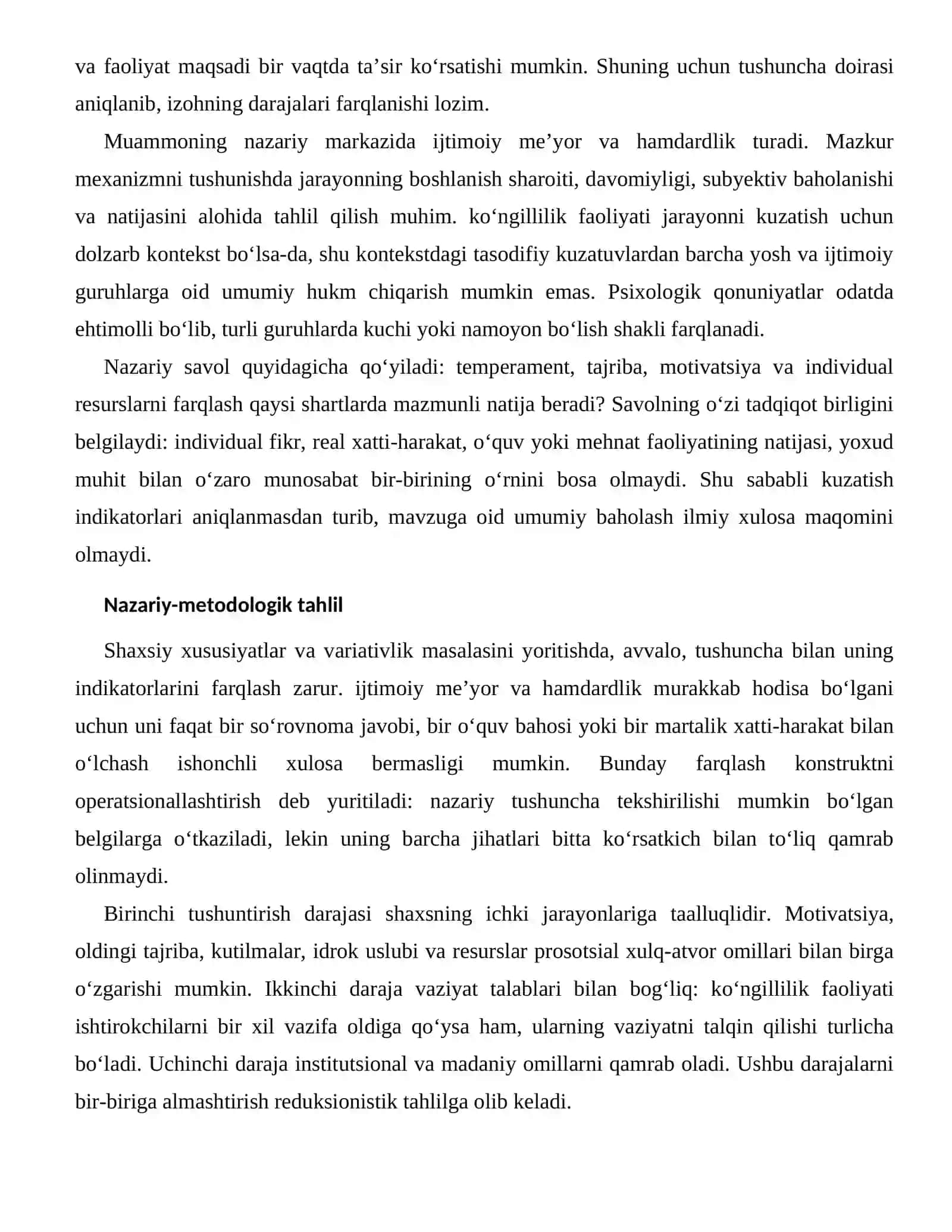 PROSOTSIAL XULQ-ATVOR OMILLARI — INDIVIDUAL FARQLARI 2