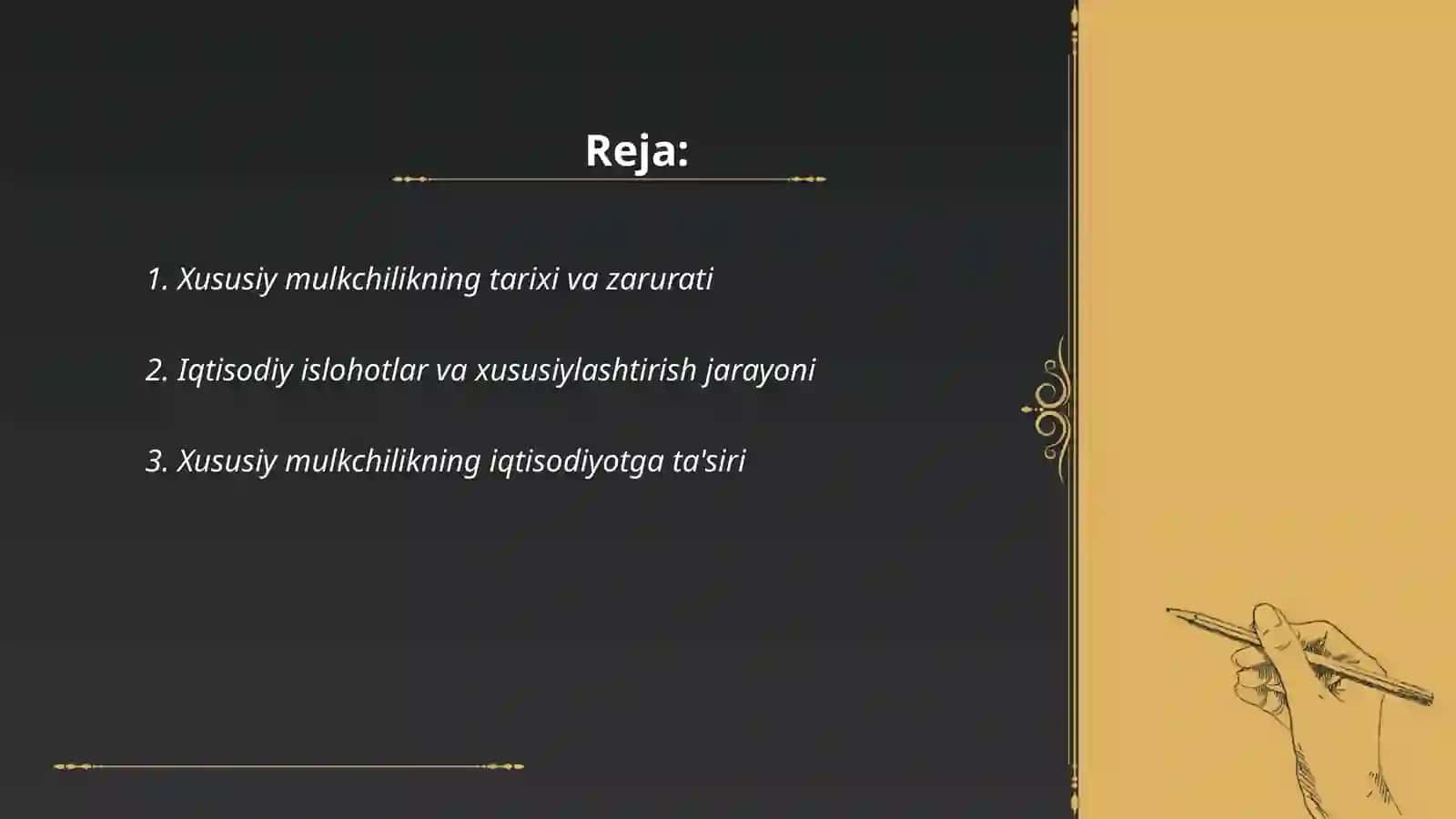Xususiy Mulkchilikning Iqtisodiyotga Ta'siri 2