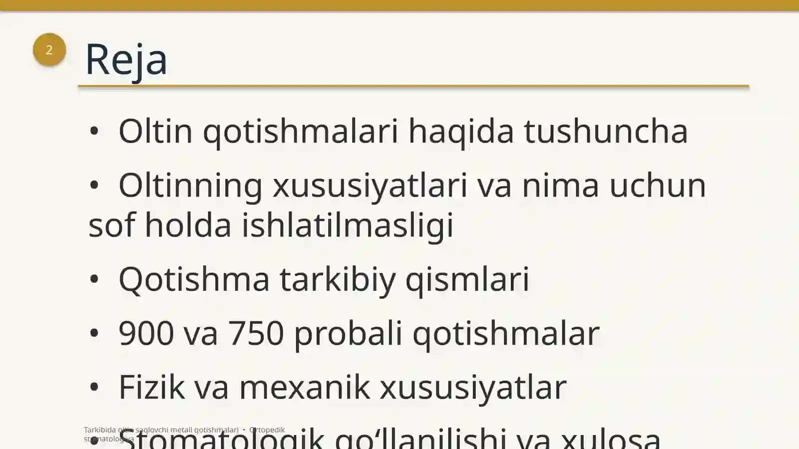 Oltin saqlovchi metall qotishmalari 2