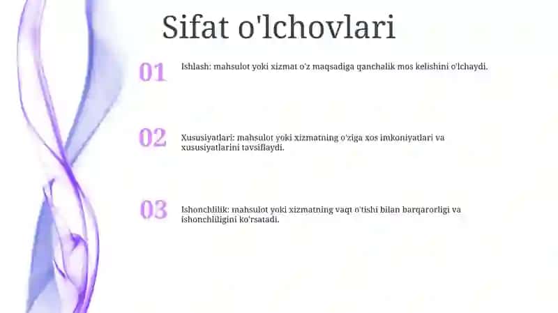 O'Lchash Natijalarni Sifat Mezonlari 2