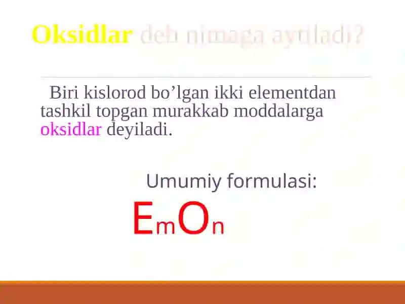 Oksidlar 2