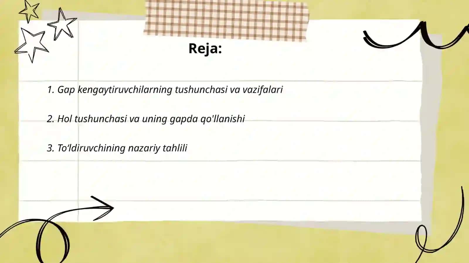 Gap kengaytiruvchilariga doir nazariy qarashlar tahlili 2