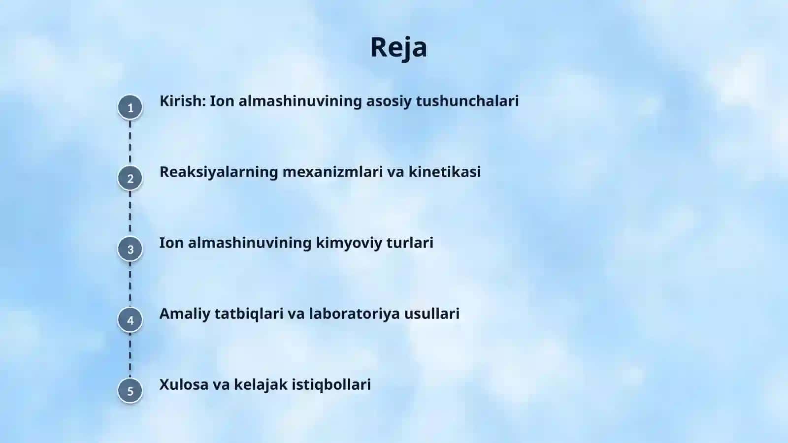 Ion almashinish reaksiyalari 2