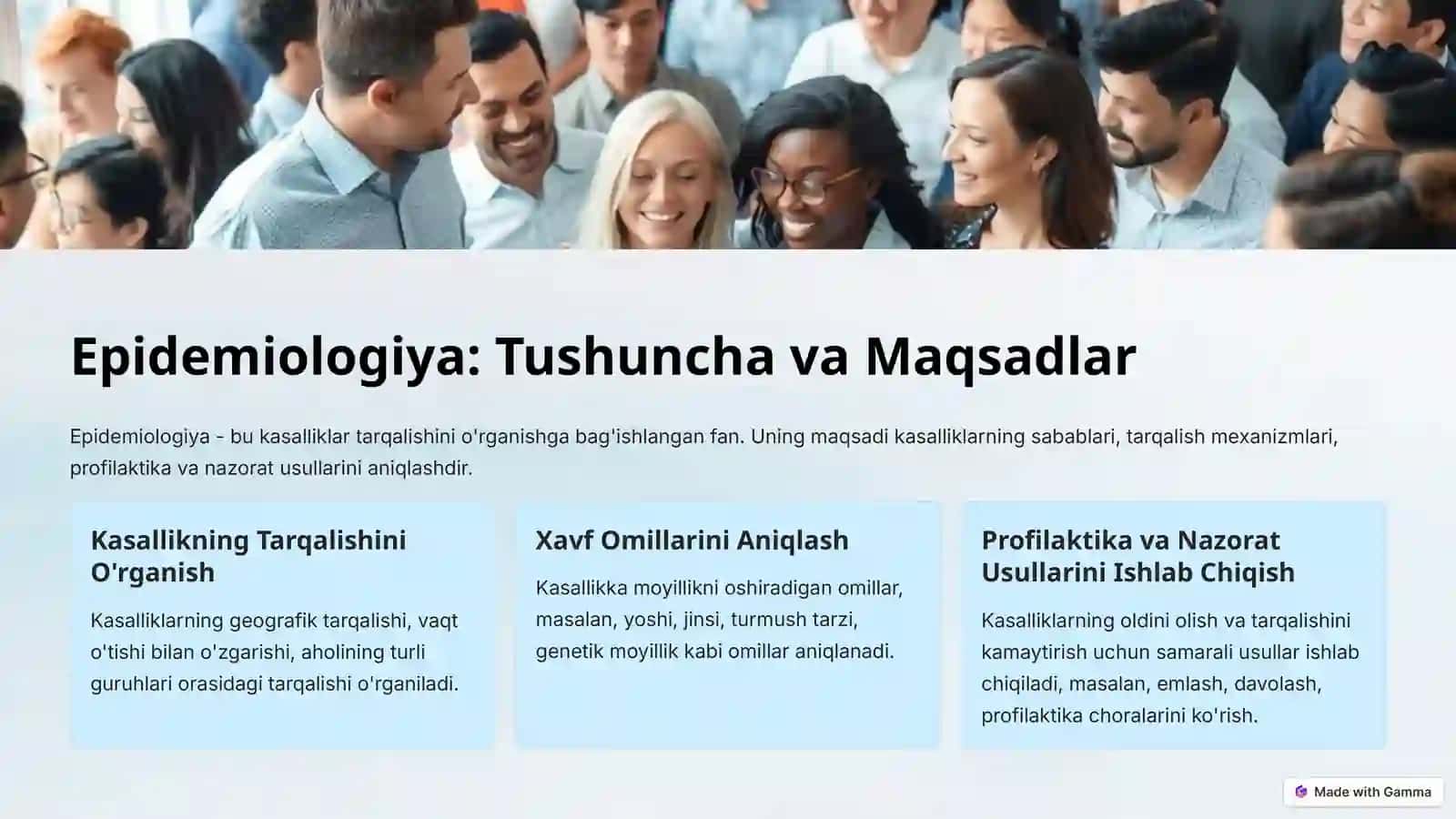 Epidemik jarayon haqidagi ta'limot 2