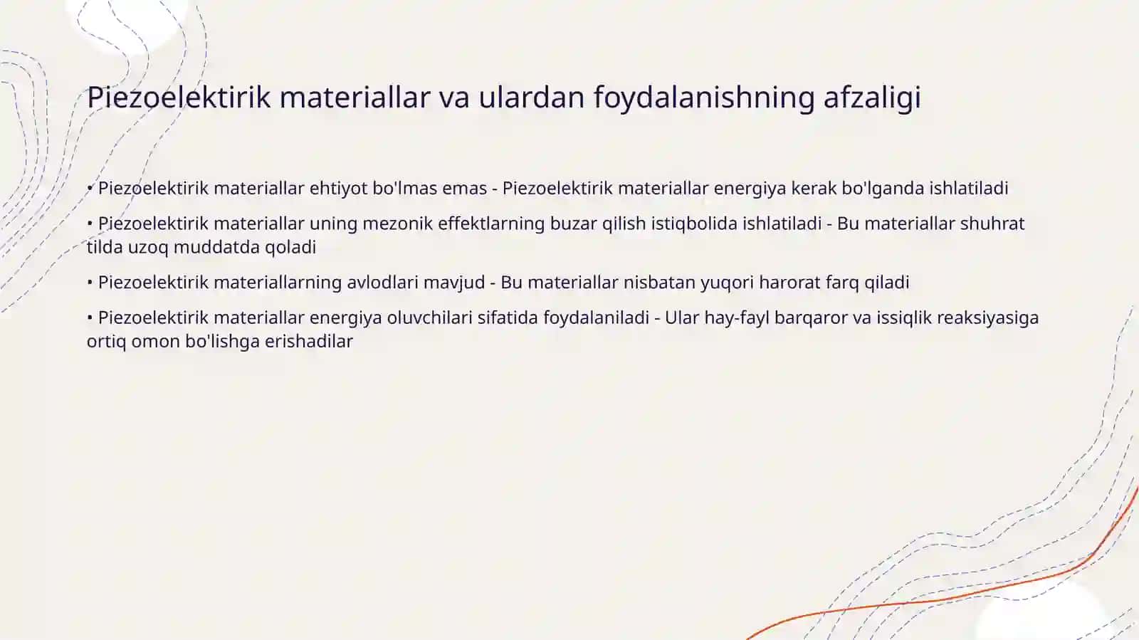 Aqlli materiallar va ularning qo'llanilishi 2