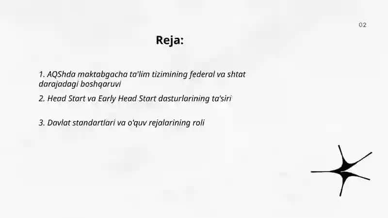Aqshda maktabgacha talim tarbiya jarayonining oziga xos xususiyatlari Yunusova zahroxon 2