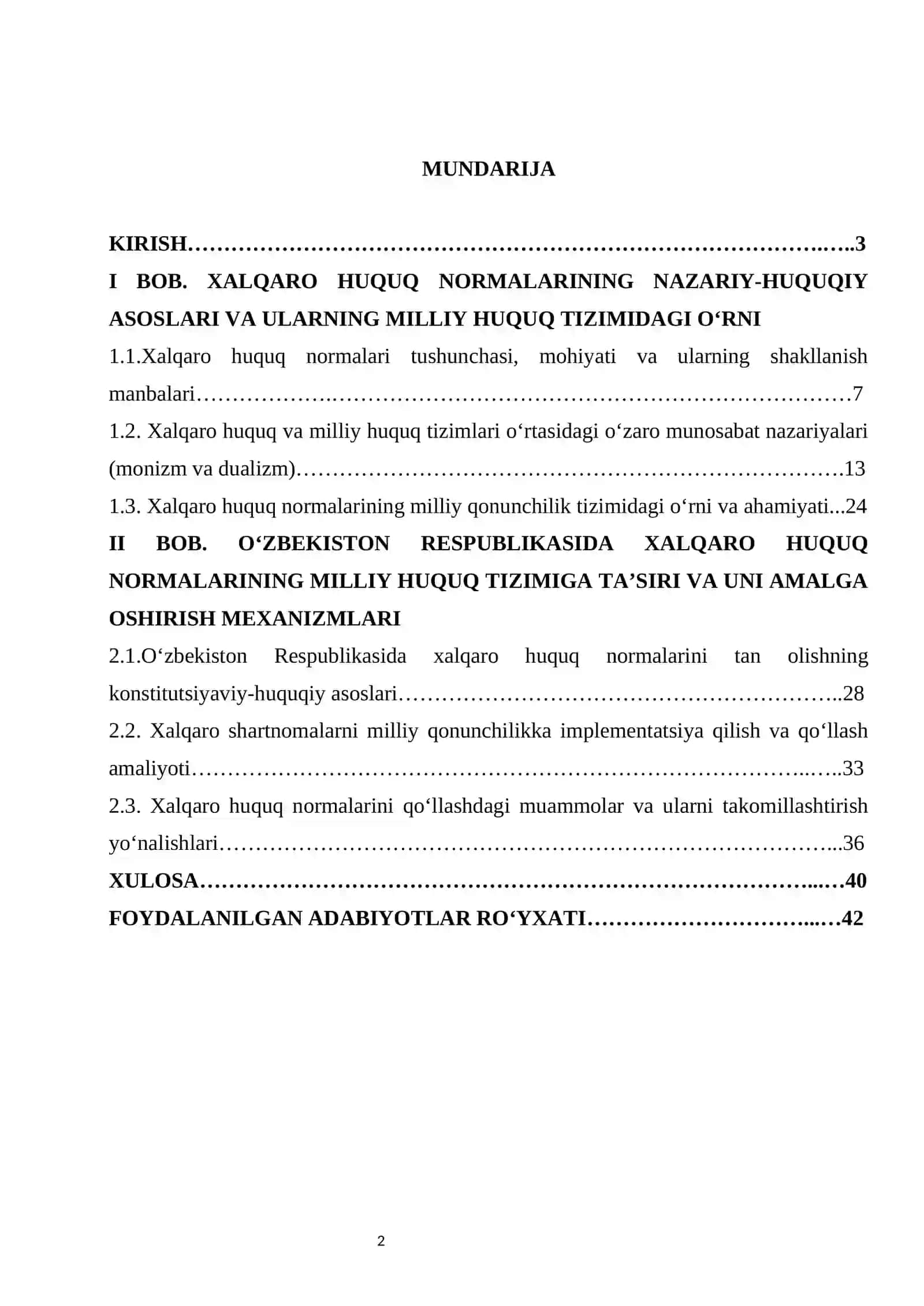 Xalqaro huquq normalarining milliy huquq tizimiga ta’siri 2