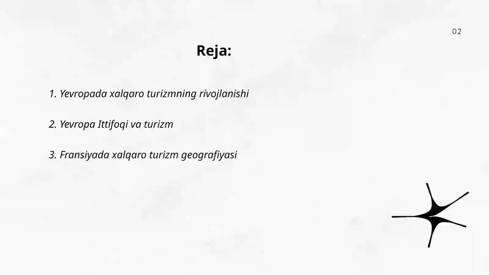 Yevropa mamlakatlarida xalqaro turizm geografiyasi 2