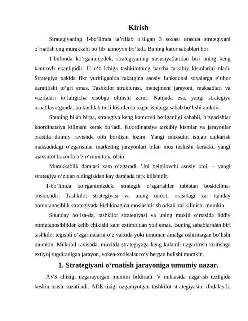 Strategiyani qo'llab-quvvatlash madaniyati 2