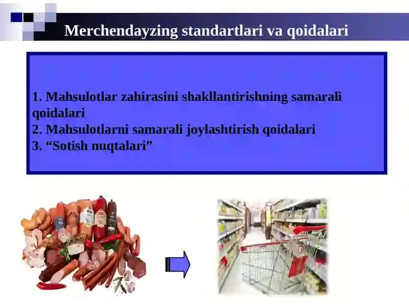 Merchendayzing standartlari va qoidalari 2
