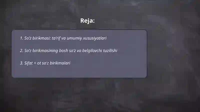 Soʻz birikmasi 2