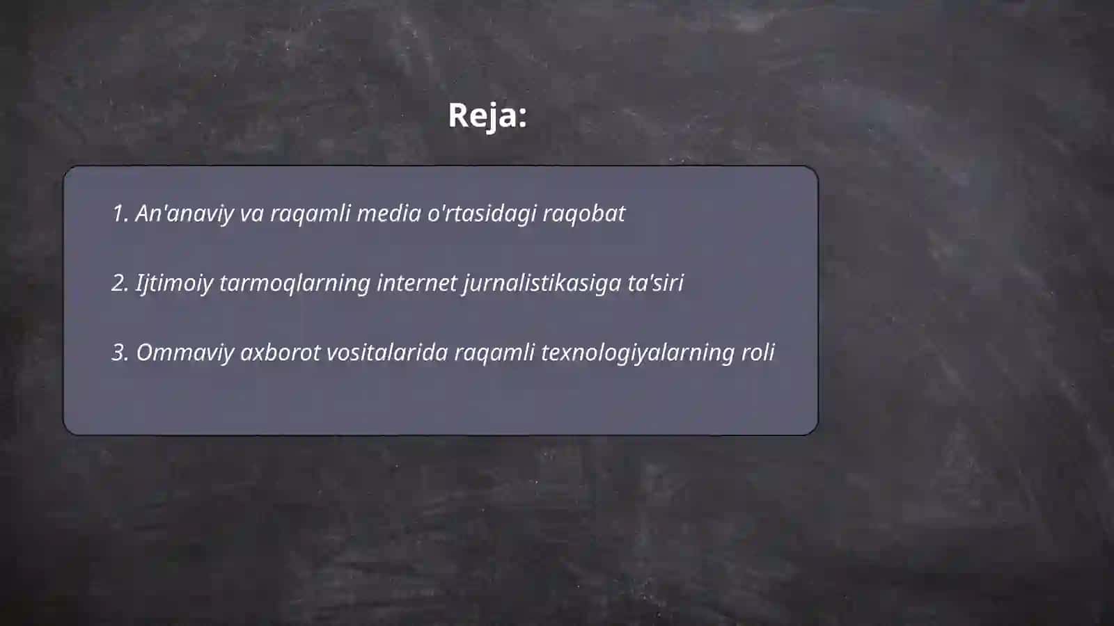 Media maydon tuzilishi va internet jurnalistikasida raqobat muhiti 2