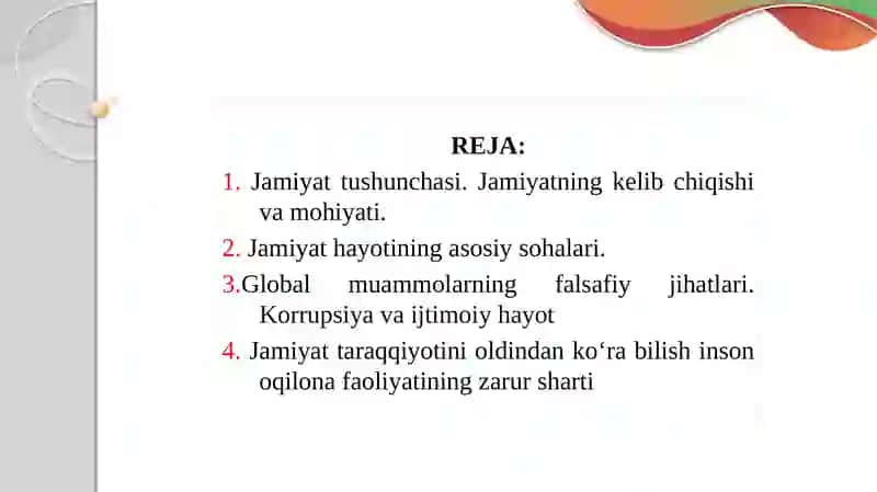 Jamiyat falsafasi 2