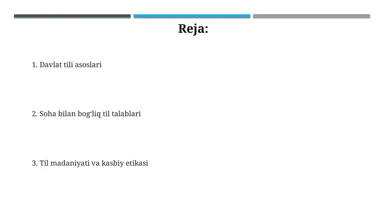 Davlat tili va men egallayotgan soha” 2