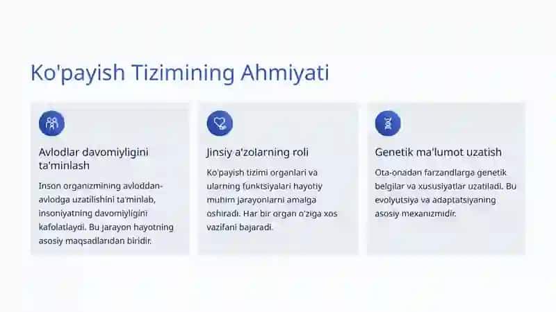 Ko'payish Tizimi 2