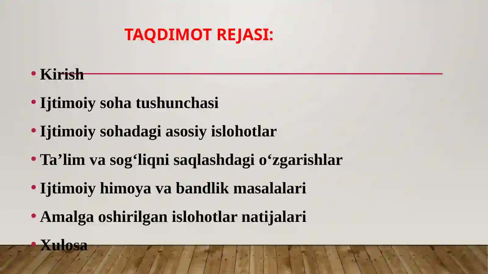 O‘zbekistonning ijtimoiy sohalari 2