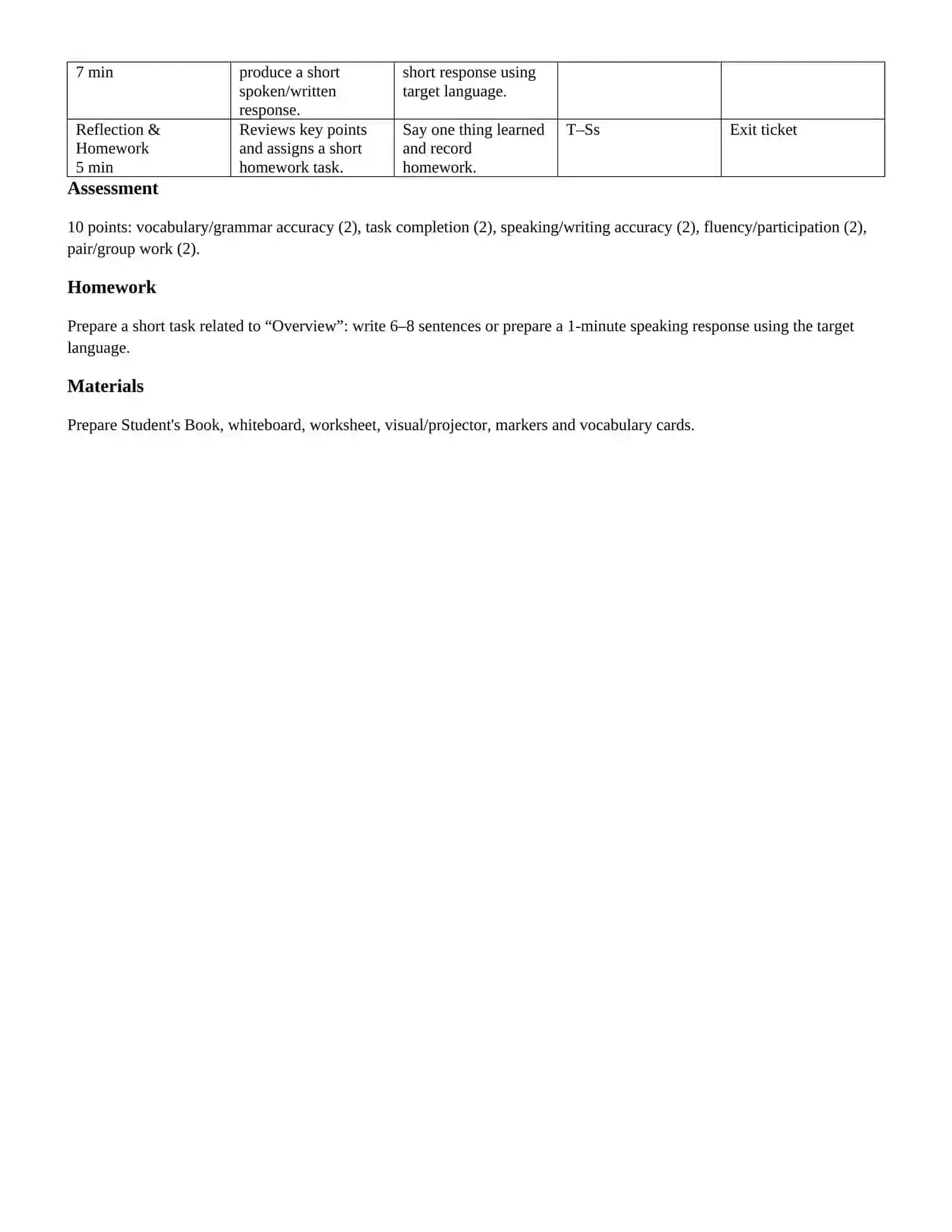 Lesson plan grade 10 2