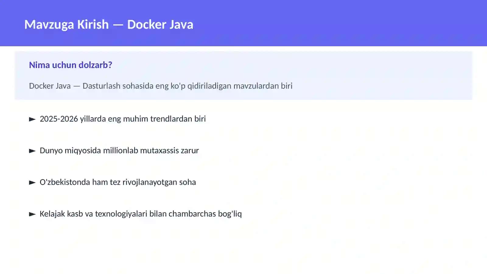 Docker Java 2