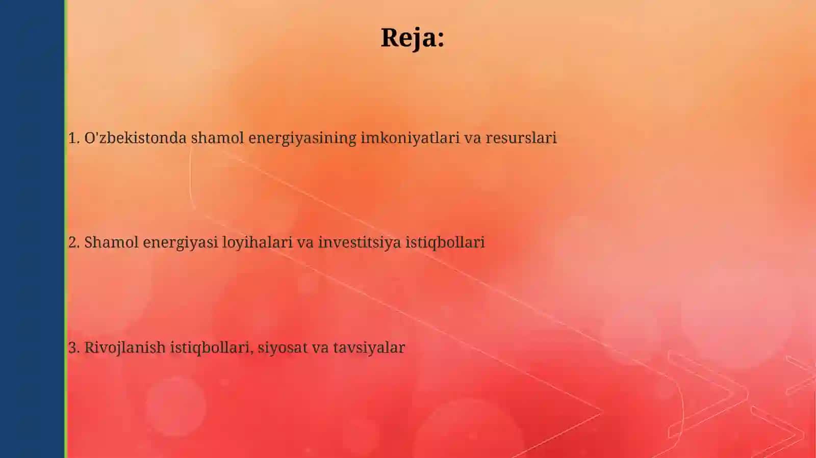 O'zbekistonda shamol energiyasidan foydalanish imkoniyatlari 2