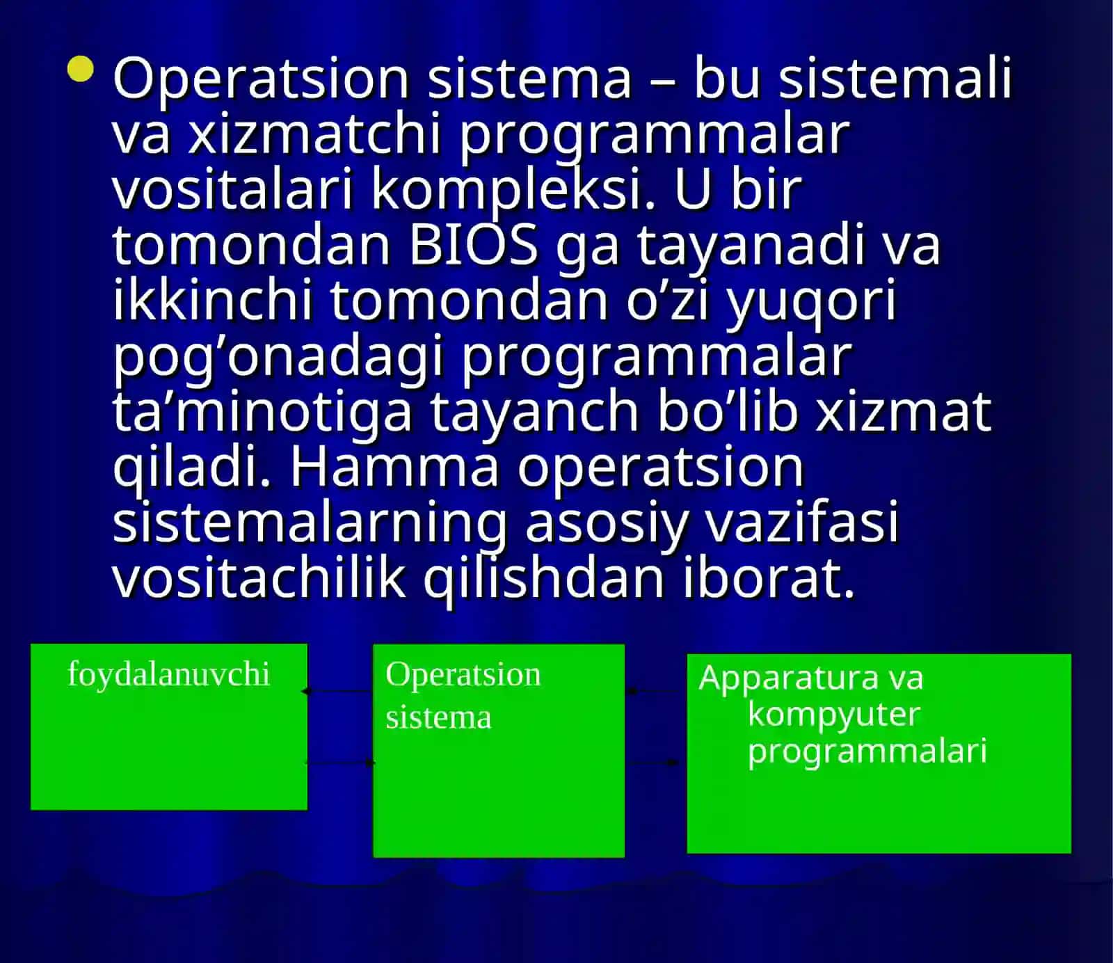 Operatsion Sistemalar 2