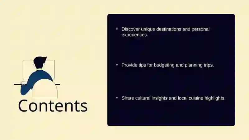 Write a travel blog 2