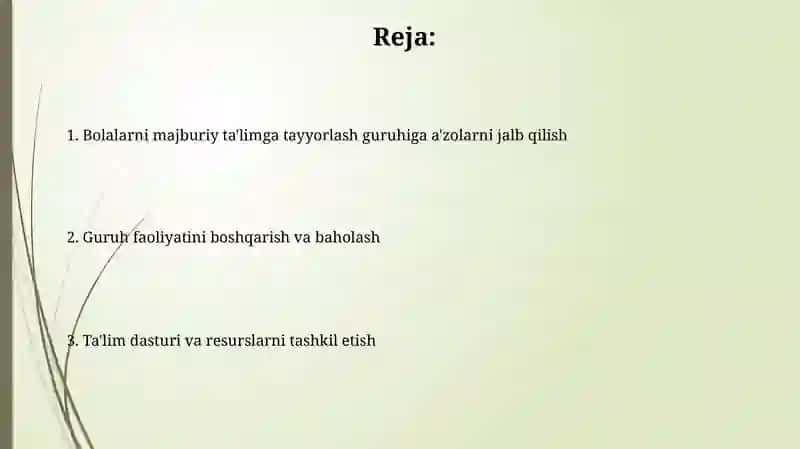 Guruh Faoliyati Oshirish 2