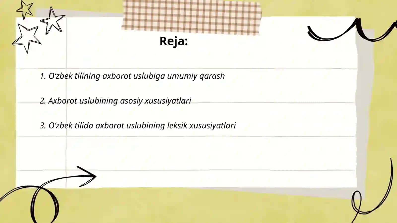 Oʻzbek tilining axborot uslubi 2