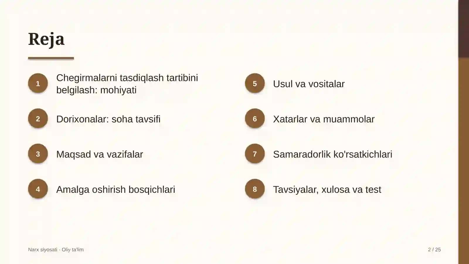 Chegirmalarni tasdiqlash tartibini belgilash: mohiyati 2