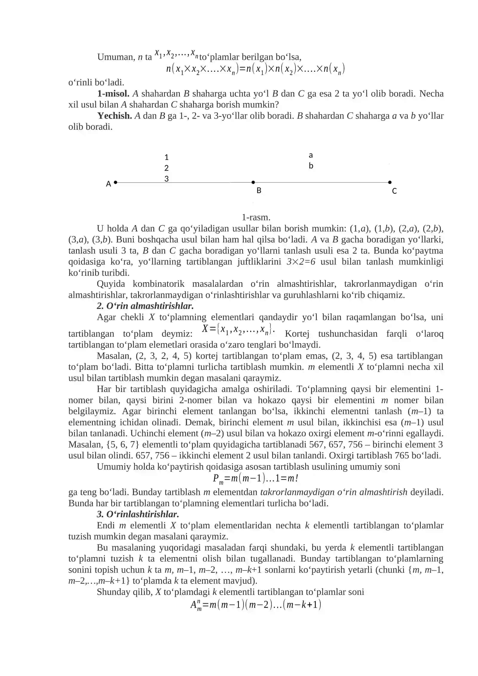 Kombinatorika elementlari 2