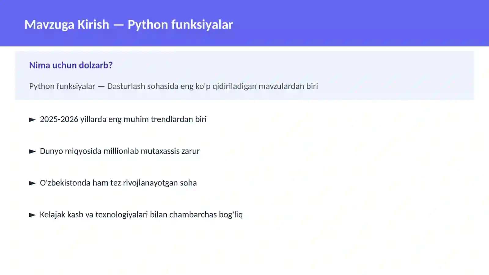 Python funksiyalar 2