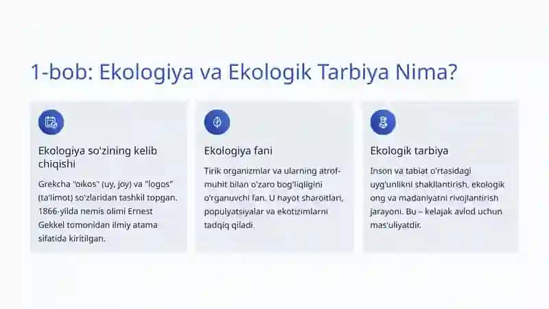Ekologik Tarbiya 2