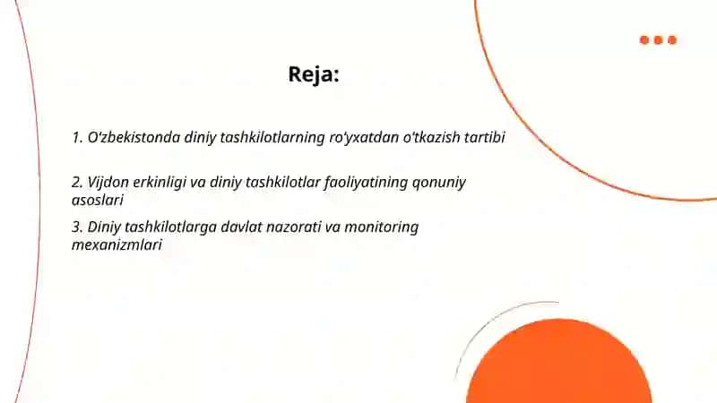 OʻZBEKISTONDA FAOLIYAT YURITUVCHI DINIY TASHKILOTLAR 2