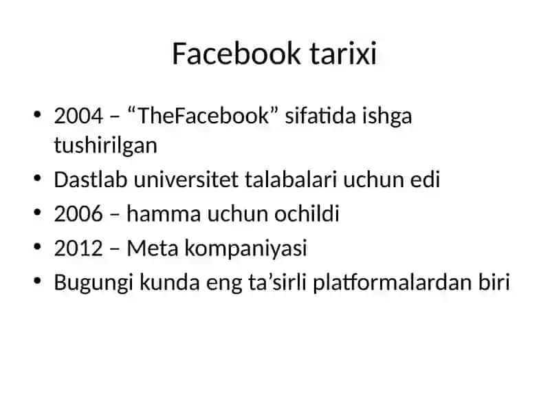 Facebook 2