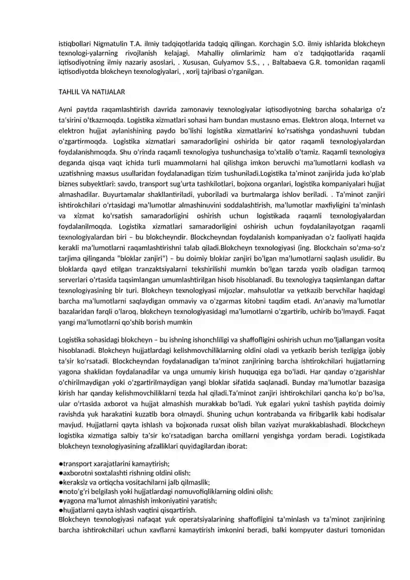 Yashil texnologiyalardan foydalanish 2