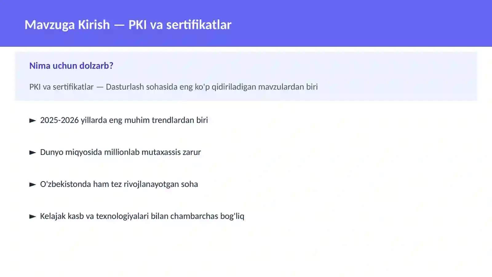 PKI va sertifikatlar 2
